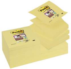 Karteczki samoprzylepne POST-IT® Super sticky Z-Notes (R330-12SS-CY), 76x76mm, 1x90 kart., żółte