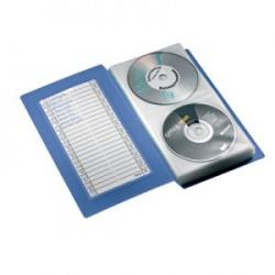 Segregator na 48 płyt CD/DVD, przezroczysty-niebieski