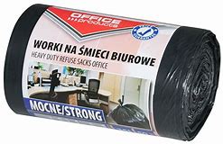 Worki na śmieci biurowe OFFICE PRODUCTS, mocne (LDPE), 35l, 50szt., czarne