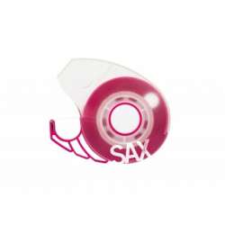 Dyspenser do taśm SAX Design, na blistrze, różowy, taśma GRATIS