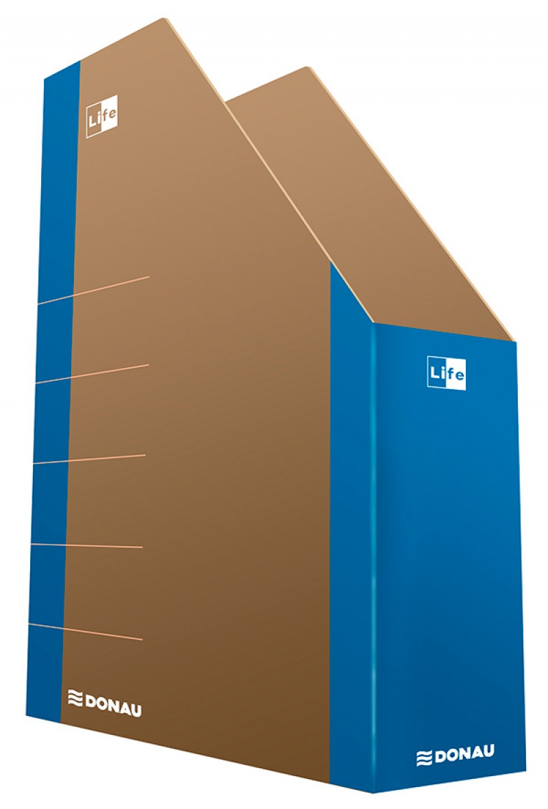 Pojemnik na dokumenty DONAU Life, karton, A4, niebieski - zdjęcie (3