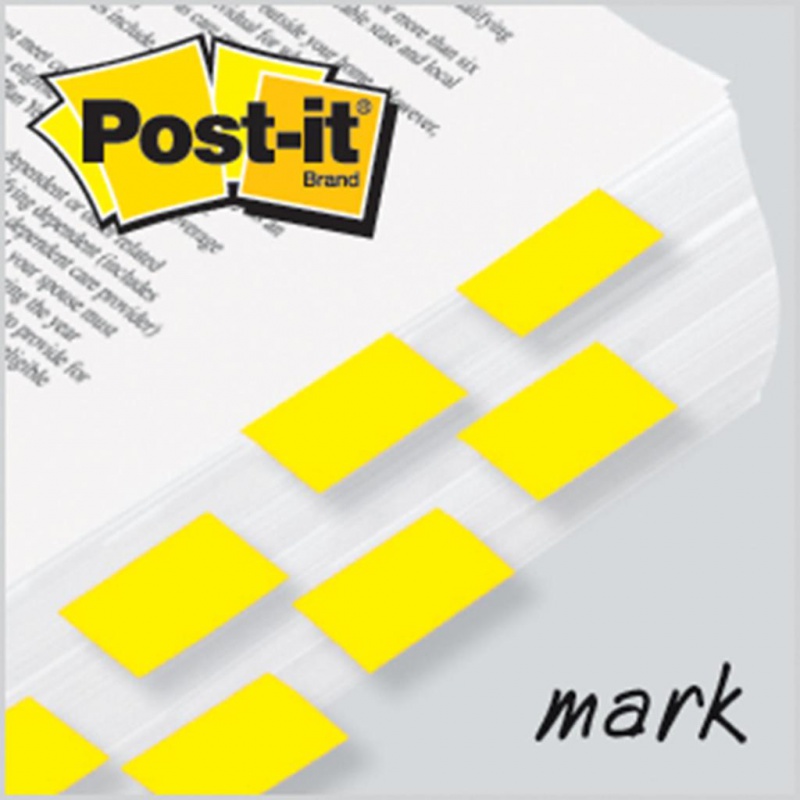 Zakładki indeksujące POST-IT® (680-Y2EU), PP, 25,4x43,2mm, 2x50 kart., żółte - zdjęcie (7