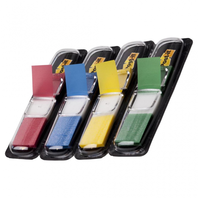 Zakładki indeksujące POST-IT® (683-4), PP, 11,9x43,1mm, 4x35 kart., mix kolorów - zdjęcie (7