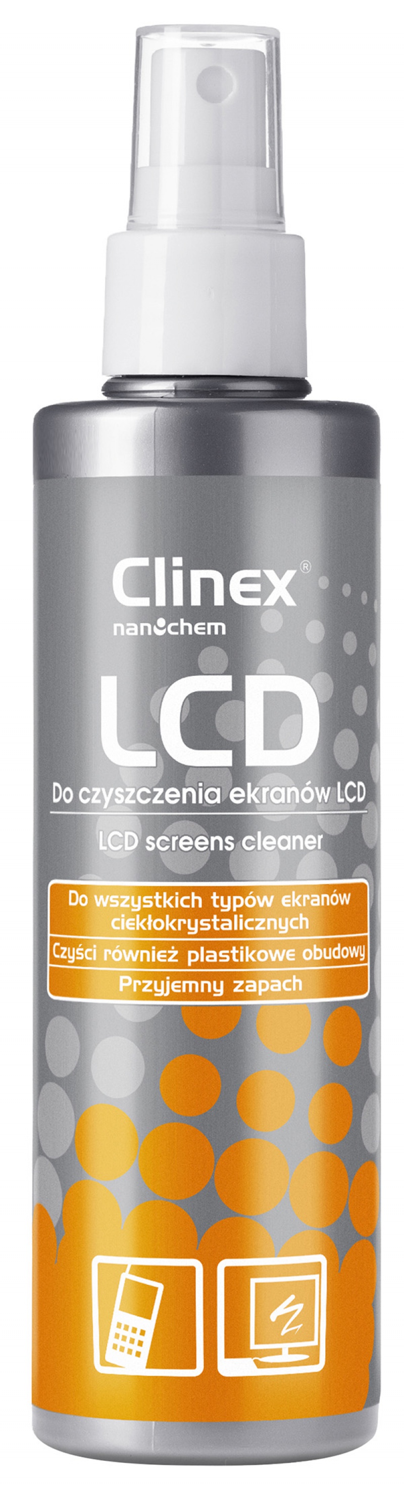 Spray CLINEX LCD 200ml, do czyszczenia ekranów