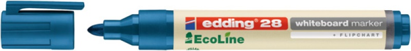 Marker do tablic e-28 EDDING EcoLine, 1,5-3 mm, niebieski - zdjęcie (2