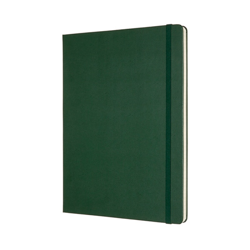 Notes MOLESKINE Classic XL (19x25cm) w kratkę, twarda oprawa, myrtle green, 192 strony, zielony - zdjęcie (8