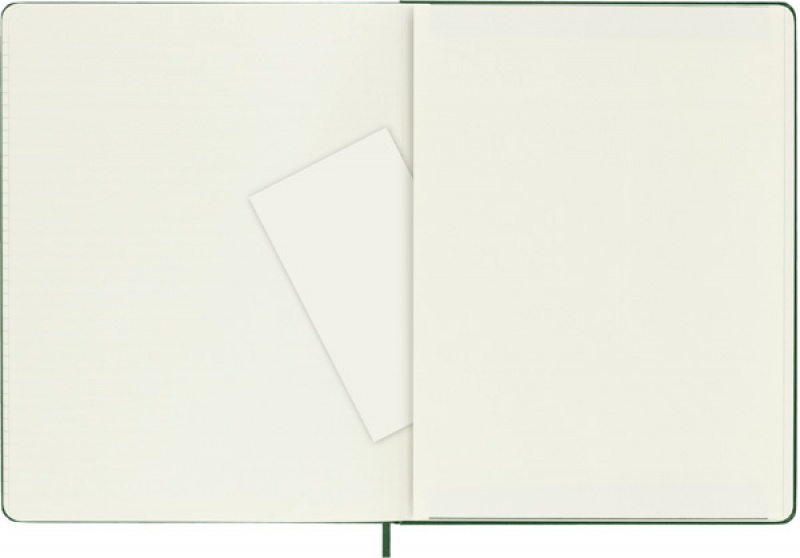 Notes MOLESKINE Classic XL (19x25cm) w kratkę, twarda oprawa, myrtle green, 192 strony, zielony - zdjęcie (5