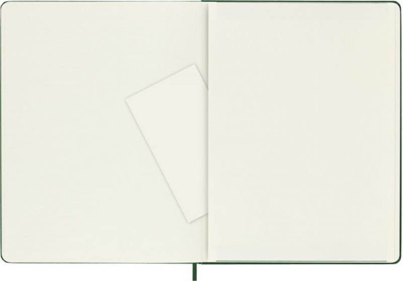 Notes MOLESKINE Classic XL (19x25cm) w kropki, twarda oprawa, myrtle green, 192 strony, zielony - zdjęcie (5