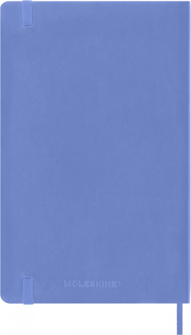 Notes MOLESKINE Classic L (13x21 cm) w linie, miękka oprawa, hydrangea blue, 240 stron, niebieski - zdjęcie (3