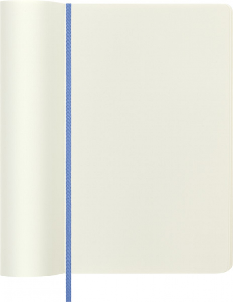 Notes MOLESKINE Classic L (13x21 cm) gładki, miękka oprawa, hydrangea blue, 240 stron, niebieski - zdjęcie (7