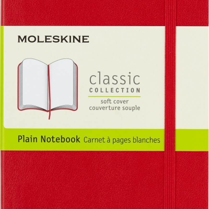 Notes MOLESKINE Classic P (9x14cm) gładki, miękka oprawa, 192 strony, czerwony