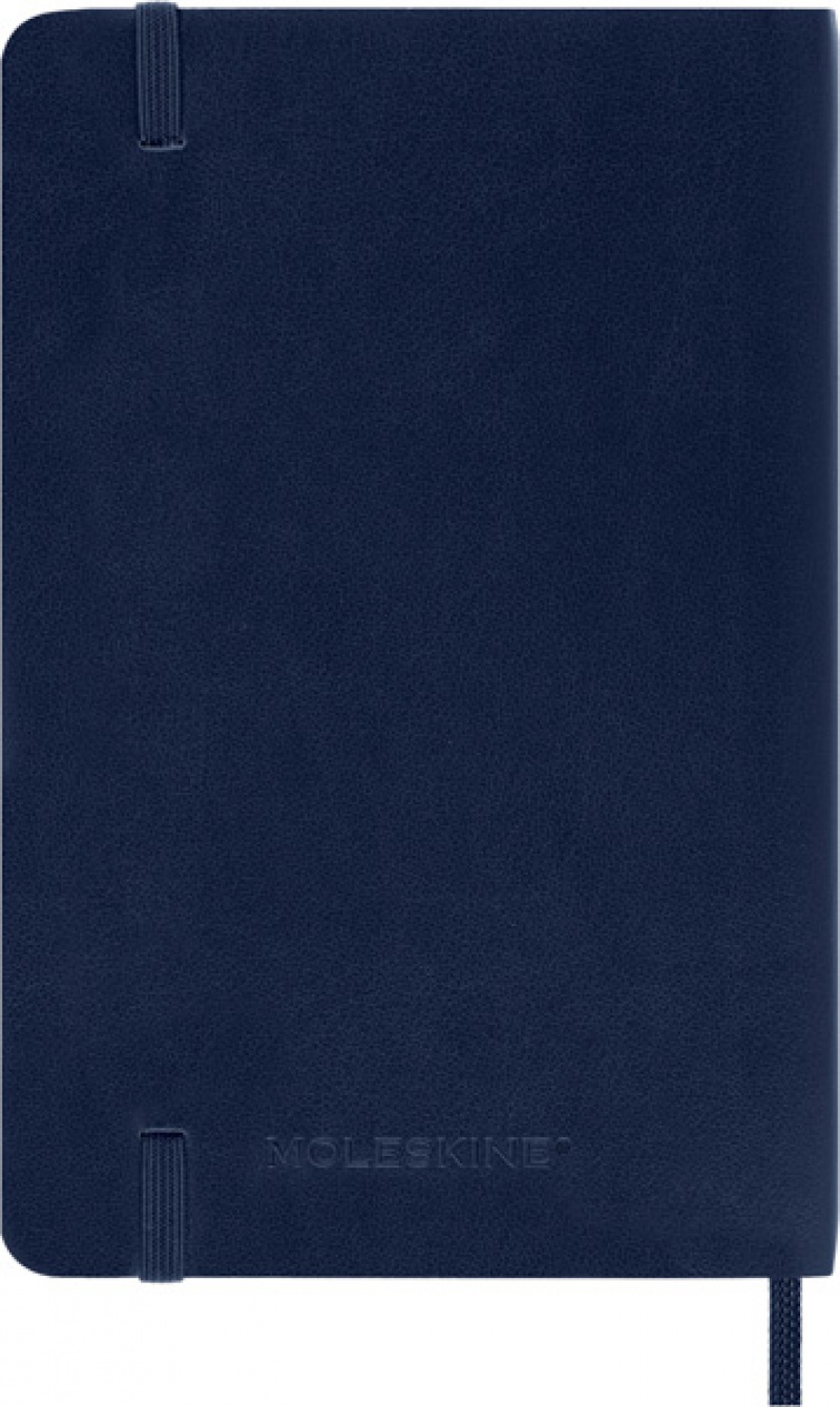 Notes MOLESKINE P (9x14cm) w linie, miękka oprawa, sapphire blue, 192 strony, niebieski - zdjęcie (3