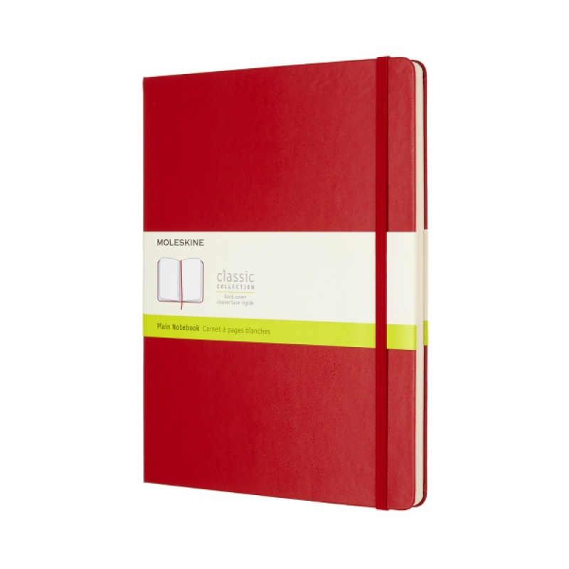 Notes MOLESKINE Classic XL (19x25 cm) gładki, twarda oprawa, 192 strony, czerwony - zdjęcie (7