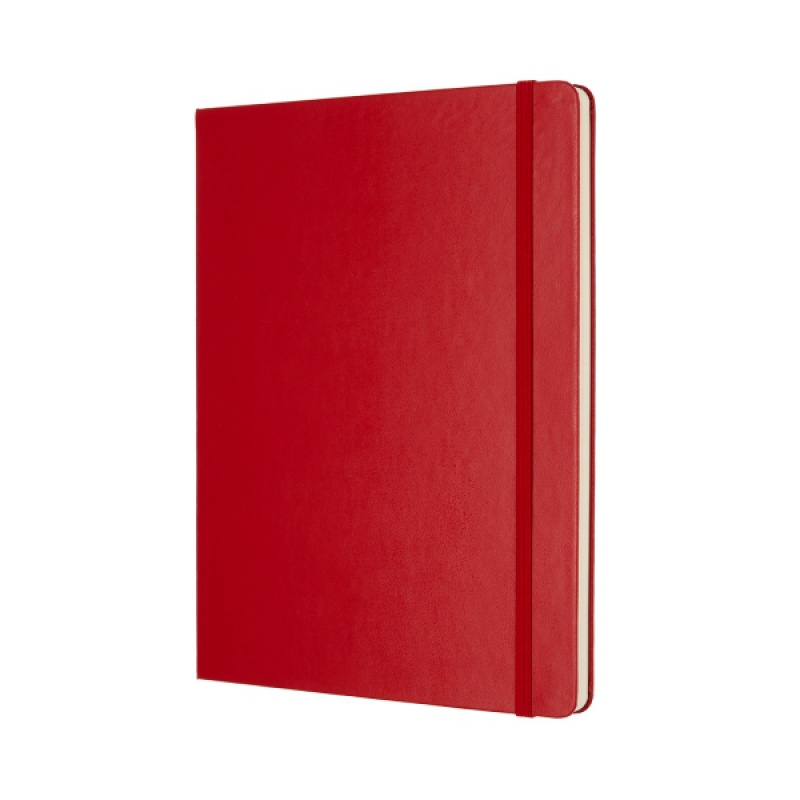 Notes MOLESKINE Classic XL (19x25 cm) gładki, twarda oprawa, 192 strony, czerwony - zdjęcie (4