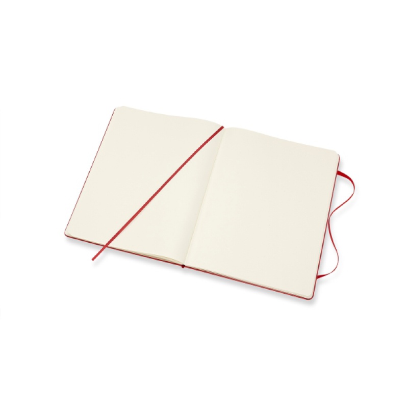 Notes MOLESKINE Classic XL (19x25 cm) gładki, twarda oprawa, 192 strony, czerwony - zdjęcie (2