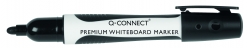Marker do tablic Q-CONNECT Premium, gum. rękojeść, okrągły, 2-3mm (linia), czarny