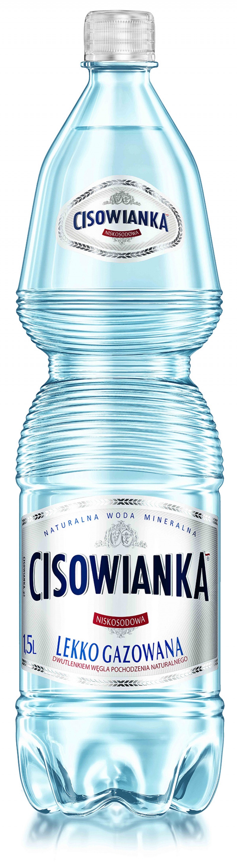 Woda CISOWIANKA, lekko gazowana, butelka plastikowa 1,5l - zdjęcie (2