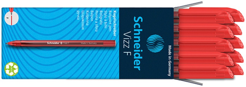 Długopis SCHNEIDER VIZZ, F, 1szt., czerwony