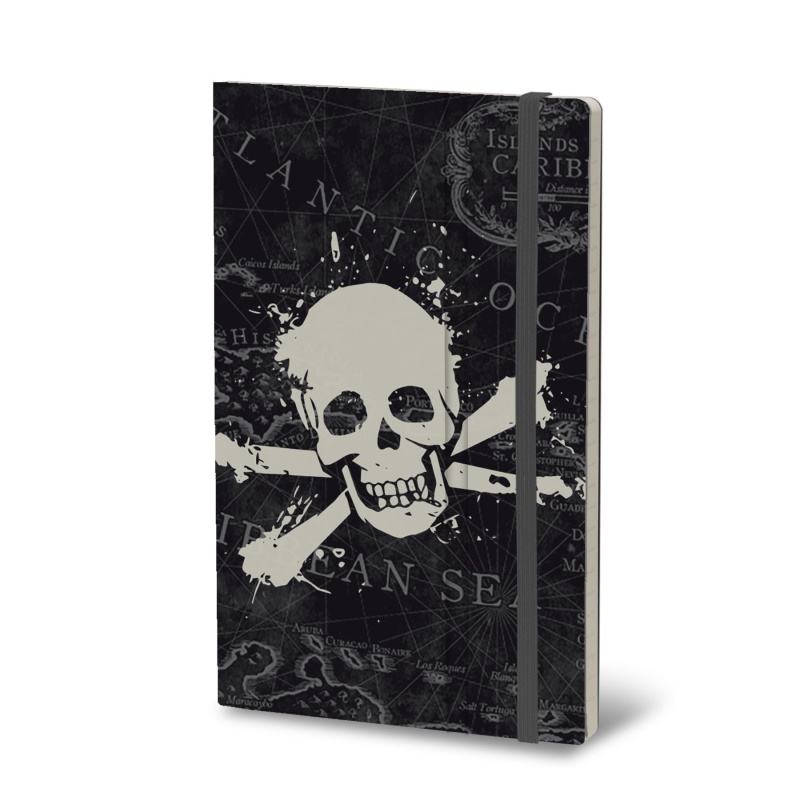 Notatnik STIFFLEX, 13x21cm, 192 strony, Jolly Roger