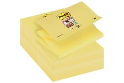 Bloczki samoprzylepne R350-12SS-CY Post-it® Super sticky Z-Notes, żółte, 12 sztuk po 90 kartek, 76x127mm