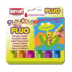 Farby w sztyfcie Playcolor fluo one 6 kolorów