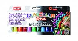 Farby w sztyfcie Playcolor one metallic pudełko 12 kolorów