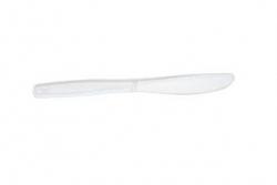 Nóż plastikowy jednorazowy przezroczysty (opakowanie 100szt)
