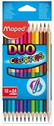 Kredki dwustronne Colorpeps duo 12 szt = 24 kolory