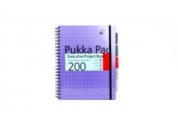 Executive Project Book Metalic A4 srebrny, rózowy, niebieski (3 szt mix ) PUKKA