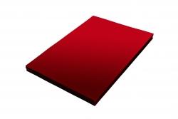 Folia do bindowania przezroczysta czerwona 0.20 (100 sztuk) DATURA