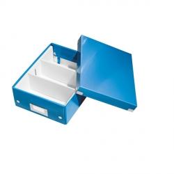 Pudełko z przegródkami Leitz Click & Store, małe Niebieski