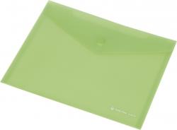 Teczka kopertowa z napą PP FOCUS A7 przezroczysta zielona Panta Plast